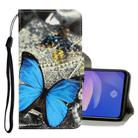 For Vivo Y91c 3D Colored Drawing Horizontal Flip PU Leather Case with Holder & Card Slots & Wallet(A Butterfly) - 1