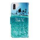 For Vivo Y91c 3D Colored Drawing Horizontal Flip PU Leather Case with Holder & Card Slots & Wallet(Coconut Tree) - 3