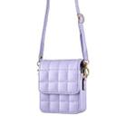 For Samsung Galaxy Z Flip6 BFB04 Plaid Crossbody Fold Phone Bag(Purple) - 3