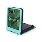 For Motorola Razr 50 Ultra Crossbody Card Bag PU Folding Phone Case(Green) - 3