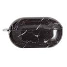 For Beats Solo Buds Marble Texture Glossy PC Earphone Protective Case(Black) - 1