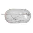 For Beats Solo Buds Marble Texture Glossy PC Earphone Protective Case(White) - 1