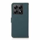 For Xiaomi 14T Pro KHAZNEH Custer Texture RFID Genuine Leather Phone Case(Green) - 3