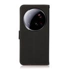 For Xiaomi 15 Ultra KHAZNEH Custer Texture RFID Genuine Leather Phone Case(Black) - 3