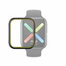 For OPPO Watch 46mm Smart Watch TPU Protective Case, Color:Black+Yellow - 1