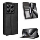 For Xiaomi 14T Magnetic Buckle Retro Texture Leather Phone Case(Black) - 1