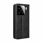 For Xiaomi 15 Magnetic Buckle Retro Texture Leather Phone Case(Black) - 3