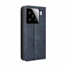 For Xiaomi 15 Magnetic Buckle Retro Texture Leather Phone Case(Blue) - 3
