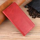 For Xiaomi 15 Ultra Magnetic Buckle Retro Texture Leather Phone Case(Red) - 2