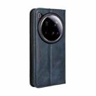 For Xiaomi 15 Ultra Magnetic Buckle Retro Texture Leather Phone Case(Blue) - 3