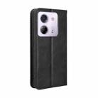 For Xiaomi Poco M7 Pro 5G Magnetic Buckle Retro Texture Leather Phone Case(Black) - 3