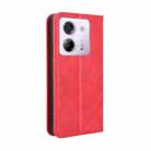For Xiaomi Poco M7 Pro 5G Magnetic Buckle Retro Texture Leather Phone Case(Red) - 3
