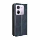 For Xiaomi Poco M7 Pro 5G Magnetic Buckle Retro Texture Leather Phone Case(Blue) - 3