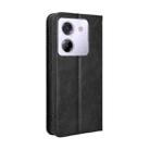 For Xiaomi Poco X7 Pro 5G Magnetic Buckle Retro Texture Leather Phone Case(Black) - 3