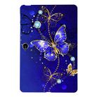 For OnePlus Pad Go Color Painting Pattern Smart Tablet TPU Case(Blue Butterfly) - 1