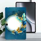 For OnePlus Pad Go Color Painting Pattern Smart Tablet TPU Case(Butterfly Circle) - 2