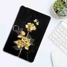 For OnePlus Pad 2 12.1 Color Painting Pattern Smart Tablet TPU Case(Golden Rose) - 3