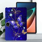 For OnePlus Pad 2 12.1 Color Painting Pattern Smart Tablet TPU Case(Blue Butterfly) - 2