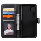 For Huawei P40 Lite Multifunctional Magnetic Copper Buckle Horizontal Flip Solid Color Leather Case with 10 Card Slots & Wallet & Holder & Photo Frame(Black) - 3