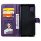 For Huawei P40 Lite Multifunctional Magnetic Copper Buckle Horizontal Flip Solid Color Leather Case with 10 Card Slots & Wallet & Holder & Photo Frame(Purple) - 3