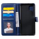 For Huawei P40 Lite Multifunctional Magnetic Copper Buckle Horizontal Flip Solid Color Leather Case with 10 Card Slots & Wallet & Holder & Photo Frame(Dark Blue) - 3