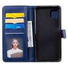 For Huawei P40 Lite Multifunctional Magnetic Copper Buckle Horizontal Flip Solid Color Leather Case with 10 Card Slots & Wallet & Holder & Photo Frame(Dark Blue) - 3