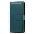 For Huawei P Smart(2020) Multifunctional Magnetic Copper Buckle Horizontal Flip Solid Color Leather Case with 10 Card Slots & Wallet & Holder & Photo Frame(Dark Green) - 2