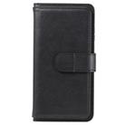 For Huawei P Smart(2020) Multifunctional Magnetic Copper Buckle Horizontal Flip Solid Color Leather Case with 10 Card Slots & Wallet & Holder & Photo Frame(Black) - 1
