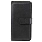 For Huawei P Smart(2020) Multifunctional Magnetic Copper Buckle Horizontal Flip Solid Color Leather Case with 10 Card Slots & Wallet & Holder & Photo Frame(Black) - 2