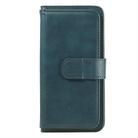 For Huawei Y5P / 9S Multifunctional Magnetic Copper Buckle Horizontal Flip Solid Color Leather Case with 10 Card Slots & Wallet & Holder & Photo Frame(Dark Green) - 2