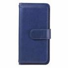 For Huawei Y5P / 9S Multifunctional Magnetic Copper Buckle Horizontal Flip Solid Color Leather Case with 10 Card Slots & Wallet & Holder & Photo Frame(Dark Blue) - 2