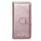 For Huawei Y5P / 9S Multifunctional Magnetic Copper Buckle Horizontal Flip Solid Color Leather Case with 10 Card Slots & Wallet & Holder & Photo Frame(Rose Gold) - 1