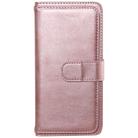 For Huawei Y6P Multifunctional Magnetic Copper Buckle Horizontal Flip Solid Color Leather Case with 10 Card Slots & Wallet & Holder & Photo Frame(Rose Gold) - 2