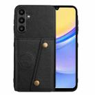 For Samsung Galaxy A26 5G Double Buckle Card Slots Magnetic Phone Case(Black) - 1