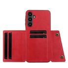 For Samsung Galaxy A26 5G Double Buckle Card Slots Magnetic Phone Case(Red) - 3
