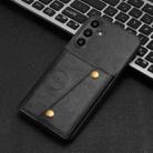 For Samsung Galaxy A56 5G Double Buckle Card Slots Magnetic Phone Case(Black) - 2