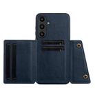 For Samsung Galaxy S24 FE 5G Double Buckle Card Slots Magnetic Phone Case(Blue) - 3