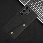 For Samsung Galaxy S25 Ultra 5G Double Buckle Card Slots Magnetic Phone Case(Black) - 2