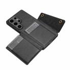 For Samsung Galaxy S25 Ultra 5G Double Buckle Card Slots Magnetic Phone Case(Black) - 3