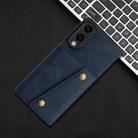 For Samsung Galaxy S25 Edge 5G Double Buckle Card Slots Magnetic Phone Case(Blue) - 2