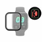 For OPPO Watch 41mm Smart Watch TPU Protective Case, Color:Black+White Luminous Green - 1