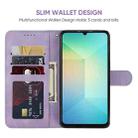 For Samsung Galaxy A06 4G Skin Feel Geometric Lines Leather Phone Case(Purple) - 3