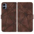 For Samsung Galaxy A06 4G Skin Feel Geometric Lines Leather Phone Case(Brown) - 2