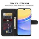 For Samsung Galaxy A16 5G Skin Feel Geometric Lines Leather Phone Case(Black) - 3