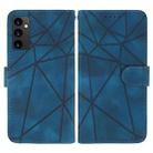 For Samsung Galaxy A16 5G Skin Feel Geometric Lines Leather Phone Case(Blue) - 2