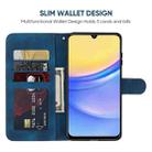 For Samsung Galaxy A16 5G Skin Feel Geometric Lines Leather Phone Case(Blue) - 3