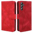 For Samsung Galaxy A36 / A56 5G Skin Feel Geometric Lines Leather Phone Case(Red) - 2