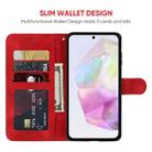 For Samsung Galaxy A36 / A56 5G Skin Feel Geometric Lines Leather Phone Case(Red) - 3