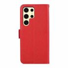 For Samsung Galaxy S25 Ultra ABEEL Side-Magnetic Litchi Pattern Leather RFID Phone Case(Red) - 3