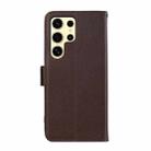 For Samsung Galaxy S25 Ultra ABEEL Side-Magnetic Litchi Pattern Leather RFID Phone Case(Brown) - 3